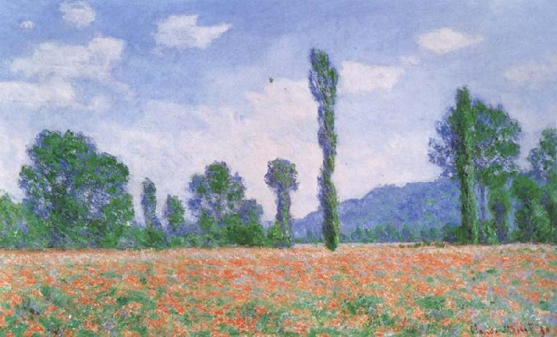 Claude Monet Poppy Field at Giverny Germany oil painting art